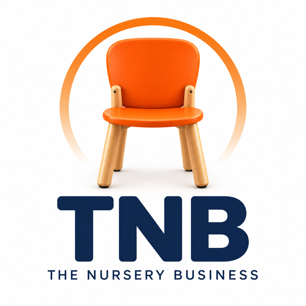 The Nursery Business orange chair mark